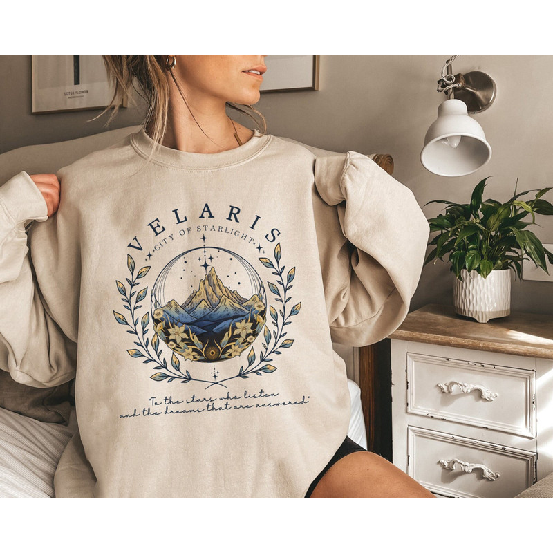 Velaris Sweatshirt ,Velaris ACOTAR Shirt, Velaris City Of Starlight, The Night Court Shirt, SJM Merch, Court of Dreams, Rhysand, Book Shirt.jpg