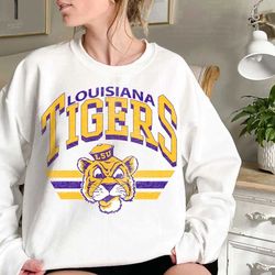 vintage louisiana sweatshirt, louisiana fan crewneck sweatshirt, distressed louisiana sweatshirt, louisiana gift, colleg