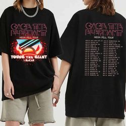 cage the elephant - neon pill tour 2024 shirt, cage the elephant fan shirt, 27