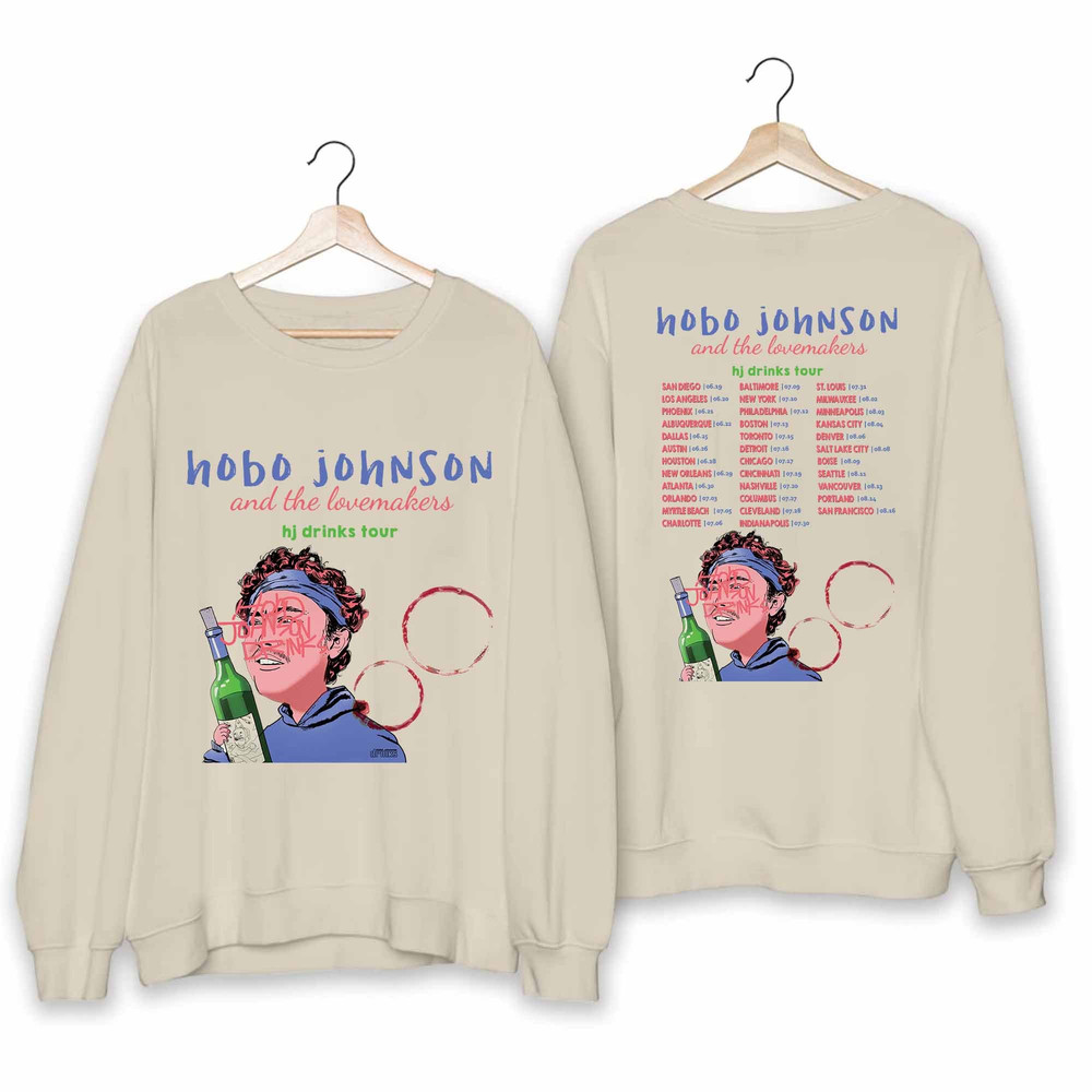 Hobo Johnson - Hobo Johnson Drinks Tour 2024 Shirt, Hobo Johnson Fan Shirt, Hobo Johnson 2024 Concert Shirt, Drinks Tour 2024 Shirt.jpg
