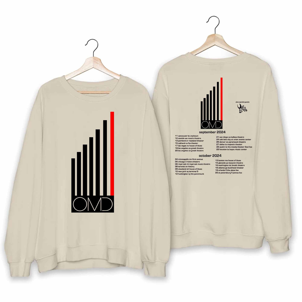 OMD - North American Bauhaus Staircase Tour 2024 Shirt, Orchestral Manoeuvres in the Dark Band Fan Shirt, OMD 2024 Concert Shirt.jpg