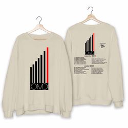 omd - north american bauhaus staircase tour 2024 shirt, orchestral manoeuvres in the dark band fan shirt, 84
