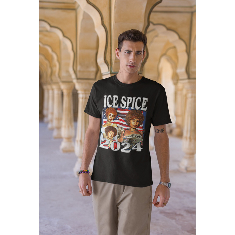 Ice Spice 2024 T-Shirt, Ice Spice Funny Meme, Funny Meme Shirt 2024, Ice Spice For President Shirt, Ice Spice Merch TikTok Gen Z Graphic Tee.jpg