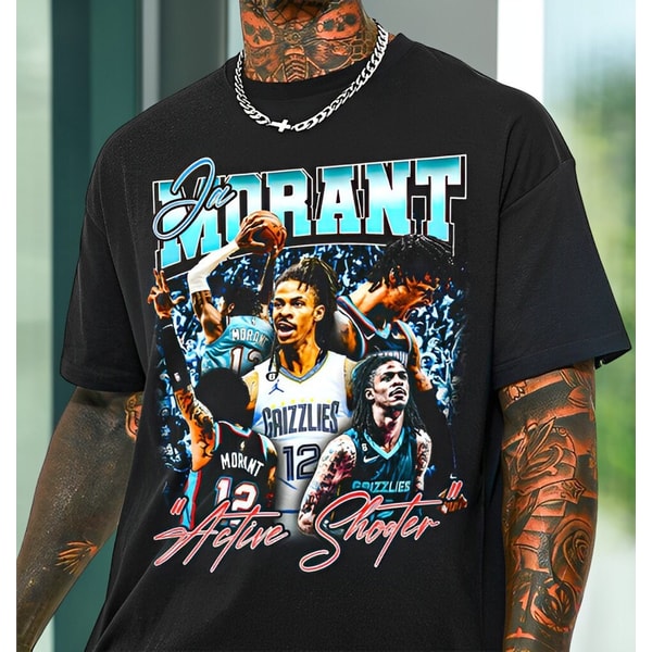 Ja Morant Active Shooter Shirt, Ja Morant Basketball T-Shirt, Funny Meme Shirt, TikTok Gift Ideas.jpg