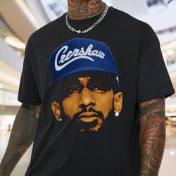 nipsey hussle big head graphic t-shirt, limited nipsey hussl