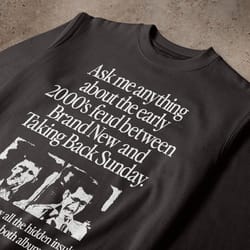 ask me anything about the feud between brand new & taking back sunday shirt