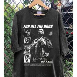 all the dogs drake shirt, take care shirt, 90s vintage shirt
