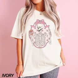 coquette skeleton shirt, coquette cherry shirt, cherry bow s