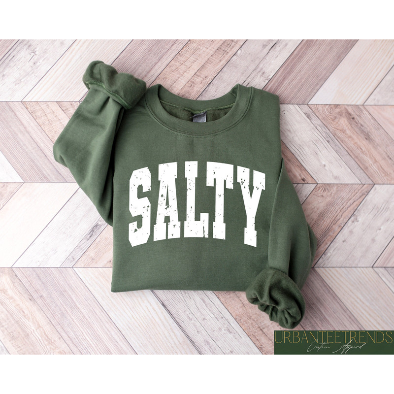 Cute Salty Sweatshirt, Salty Hoodie, Cute Beach Hoodie, Summer Sweatshirt, Cute Summer Hoodie, Beachy Sweatshirt, Summer Crewneck.jpg