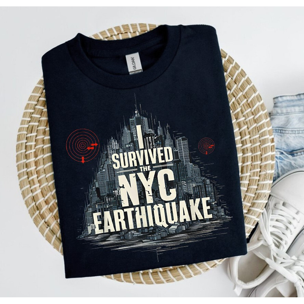 HOT I Survived The NYC Earthquake Retro Vintage Tee, Funny Survived NYC Earthquake Meme Shirt, New York City Earthquake 2024 Shirt.jpg