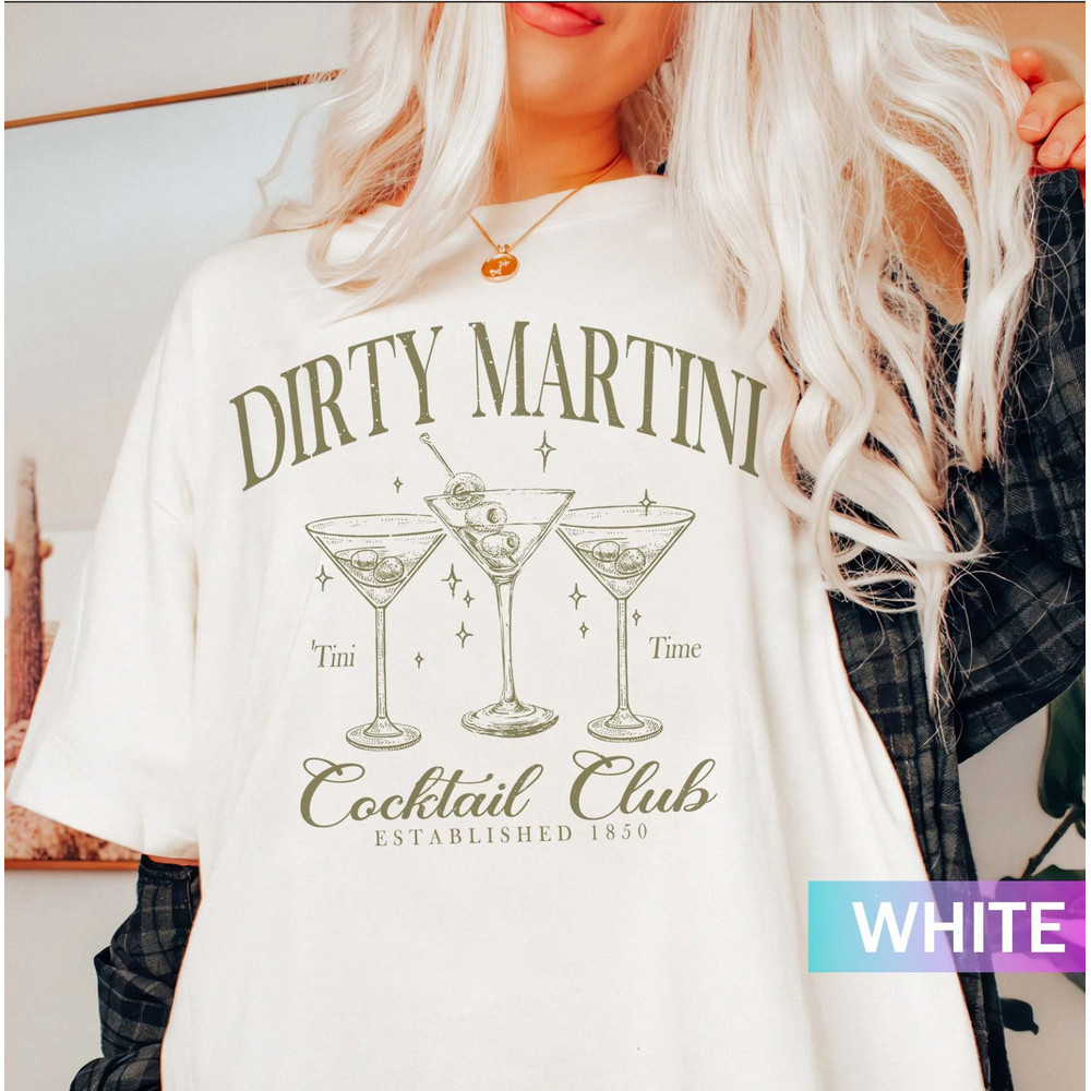 Dirty Martini Sweatshirt, Dirty Martini Social Club, Signature Cocktail Pullover, Girls Night Out Shirt, Tini Time Shirt, Martini Lover Gift.jpg