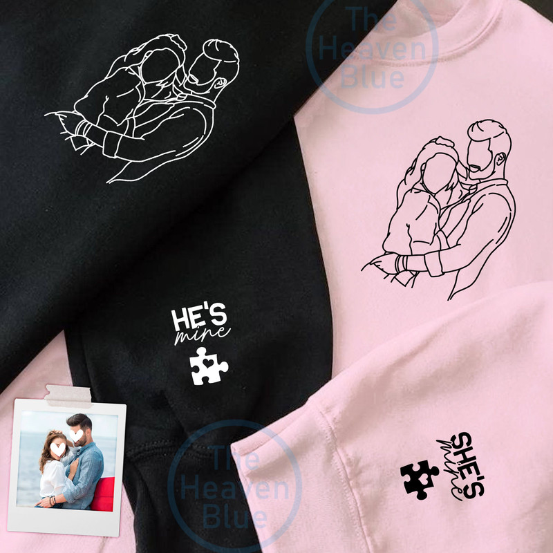 Custom Photo Sweatshirt, Custom Shirt, Custom Picture Shirt, Birthday Photo Shirt, Holiday Gift, Gift For Couple, Custom Shirt For Couple.jpg