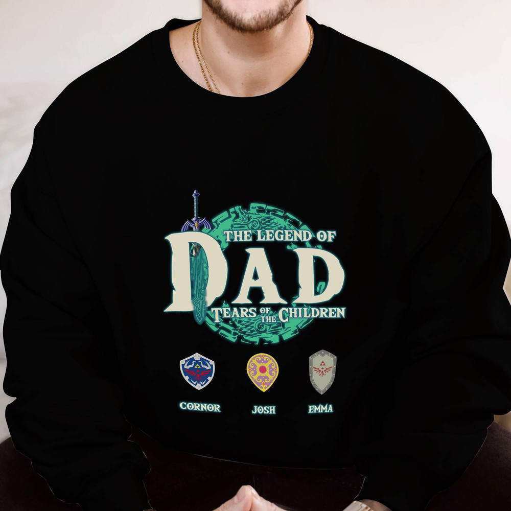 Dad The Legend Of Dad Shirt Zelda Korok Shirt Breath Of The Wild Shirt Zelda Gift Tears of the Kingdom Father's Day Gifts.jpg