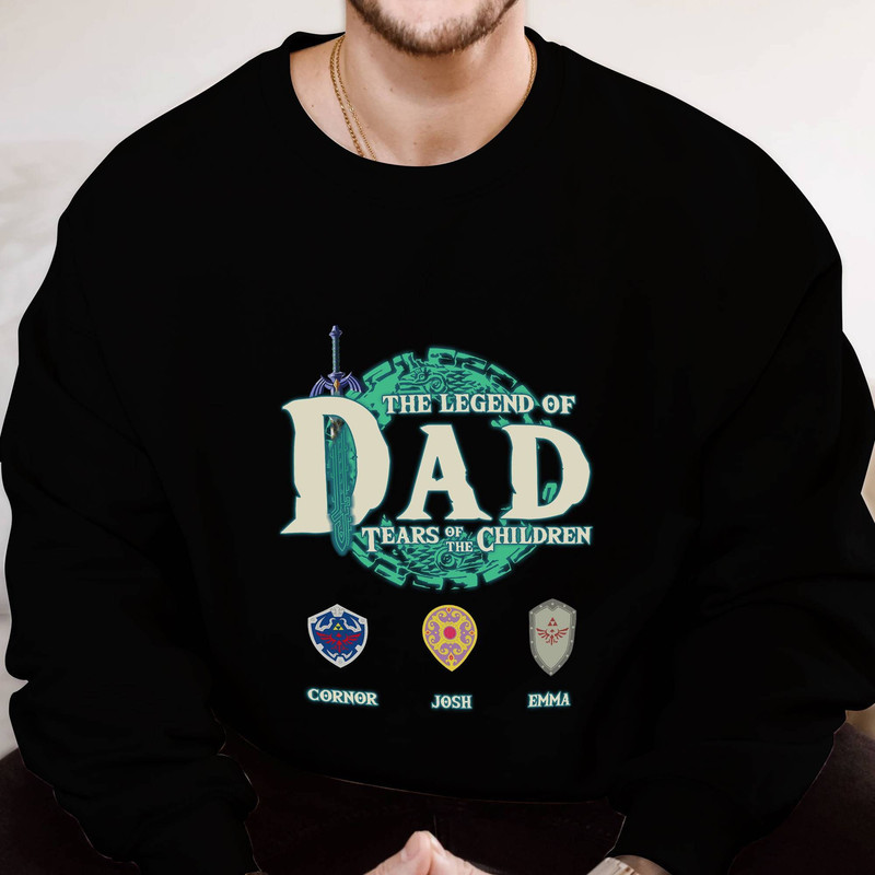 Dad The Legend Of Dad Shirt Zelda Korok Shirt Breath Of The Wild Shirt Zelda Gift Tears of the Kingdom Father's Day Gifts.jpg