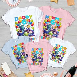 monsters university birthday family shirt personalized mons