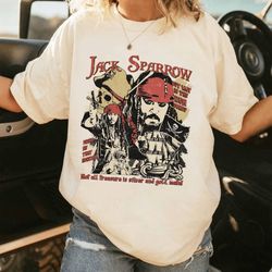 retro captain jack sparrow pirates of the caribbean shirt p