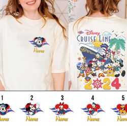 Two-sided Personalized Disneyland Cruise Line 2024 Shirt Mi