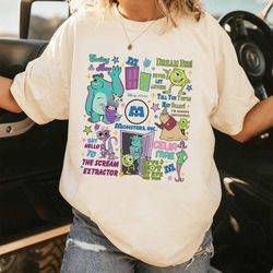 vintage monster inc shirt james sullivan mike wazowski shir
