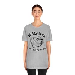 witches get stuff done halloween shirt, bitches get shit don