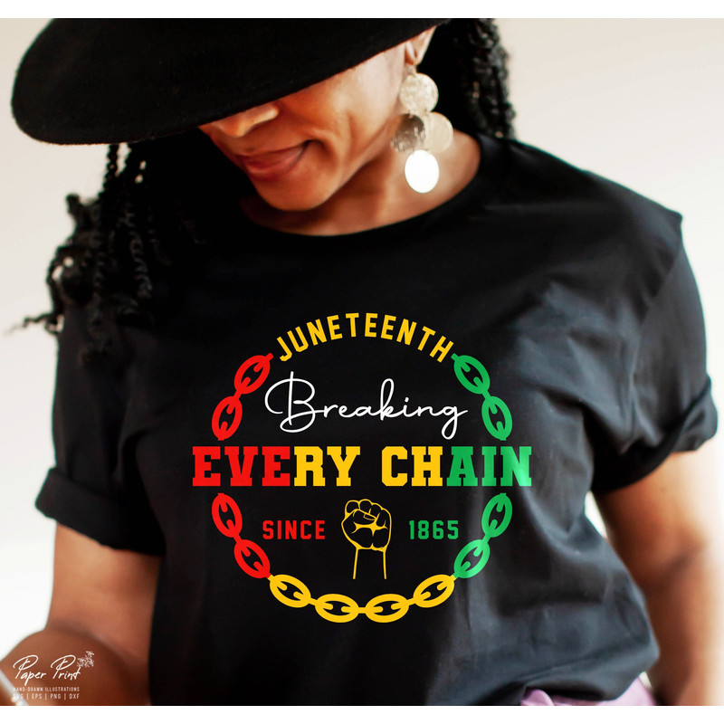 Breaking Every Chain SVG, Juneteenth SVG, Black History SVG, Black woman Gifts Svg, Png Sublimation Digital Download Cut files for Circut.jpg
