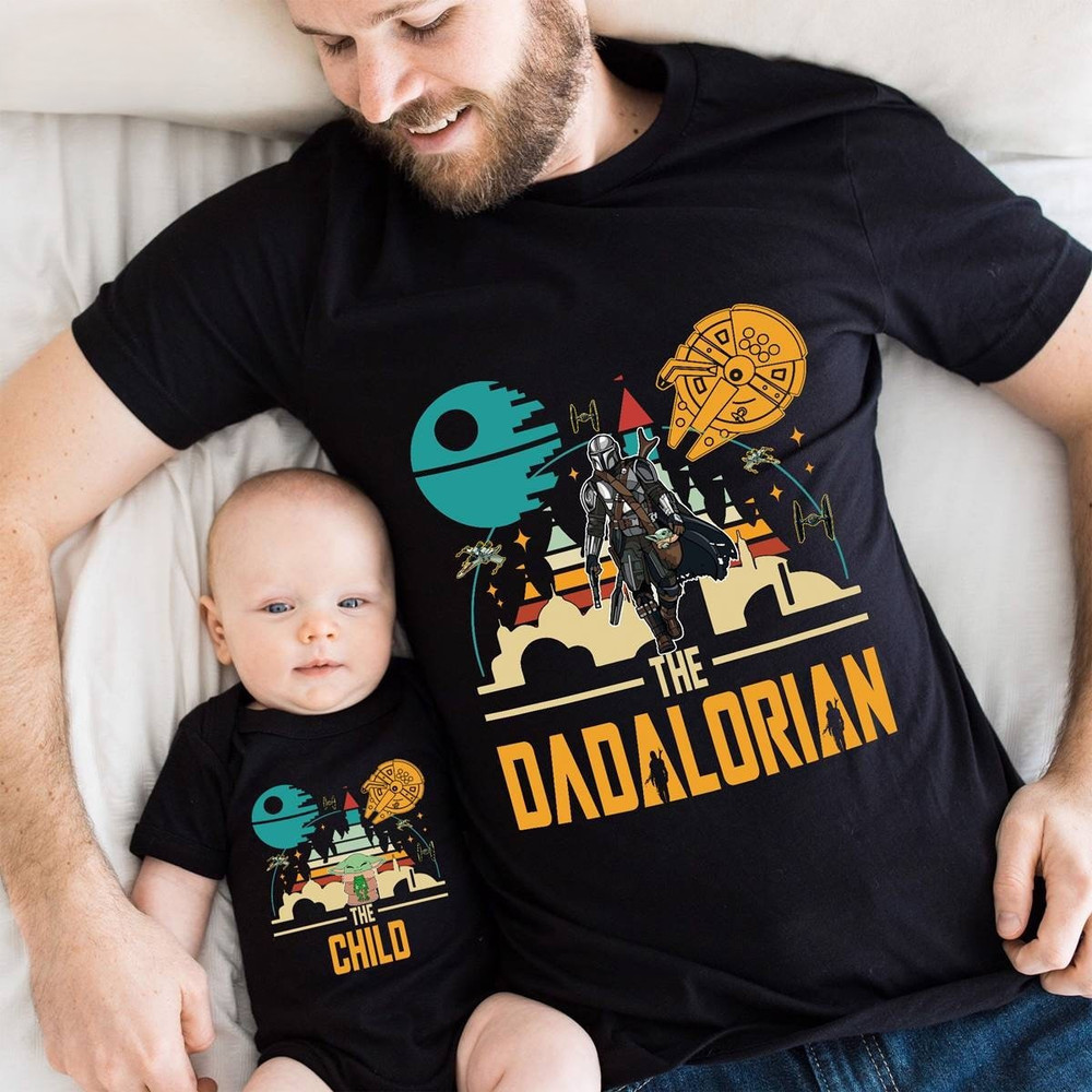 Dadalorian And Son Shirt, StarWars Dad, First Father’s Day, Dad And Baby Matching Shirts, Matching Shirt Father And Son, New Dad Gifts.jpg
