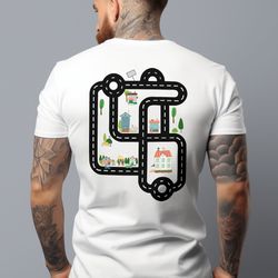 car track dad shirt, car massage shirt, play car race dad shirt, car race track shirt, daddy birthday, gift unique shirt