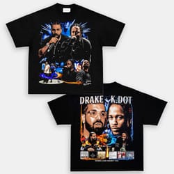 2 slides drake vs kendrick lamar shirt, rap beef drake vs kdot t-shirt, drake shirt, kendrick shirt