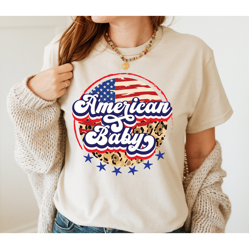 American Baby T-shirt, 4th Of July T-shirt, Family 4th Of July T-shirt, Patriotic Shirt, İndependence Day T-shirt, American Baby Couple Tee.jpg
