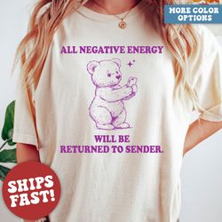 mental health shirt, funny retro bear shirt, retro vintage shirt, unisex meme t-shirt, y2k tshirt
