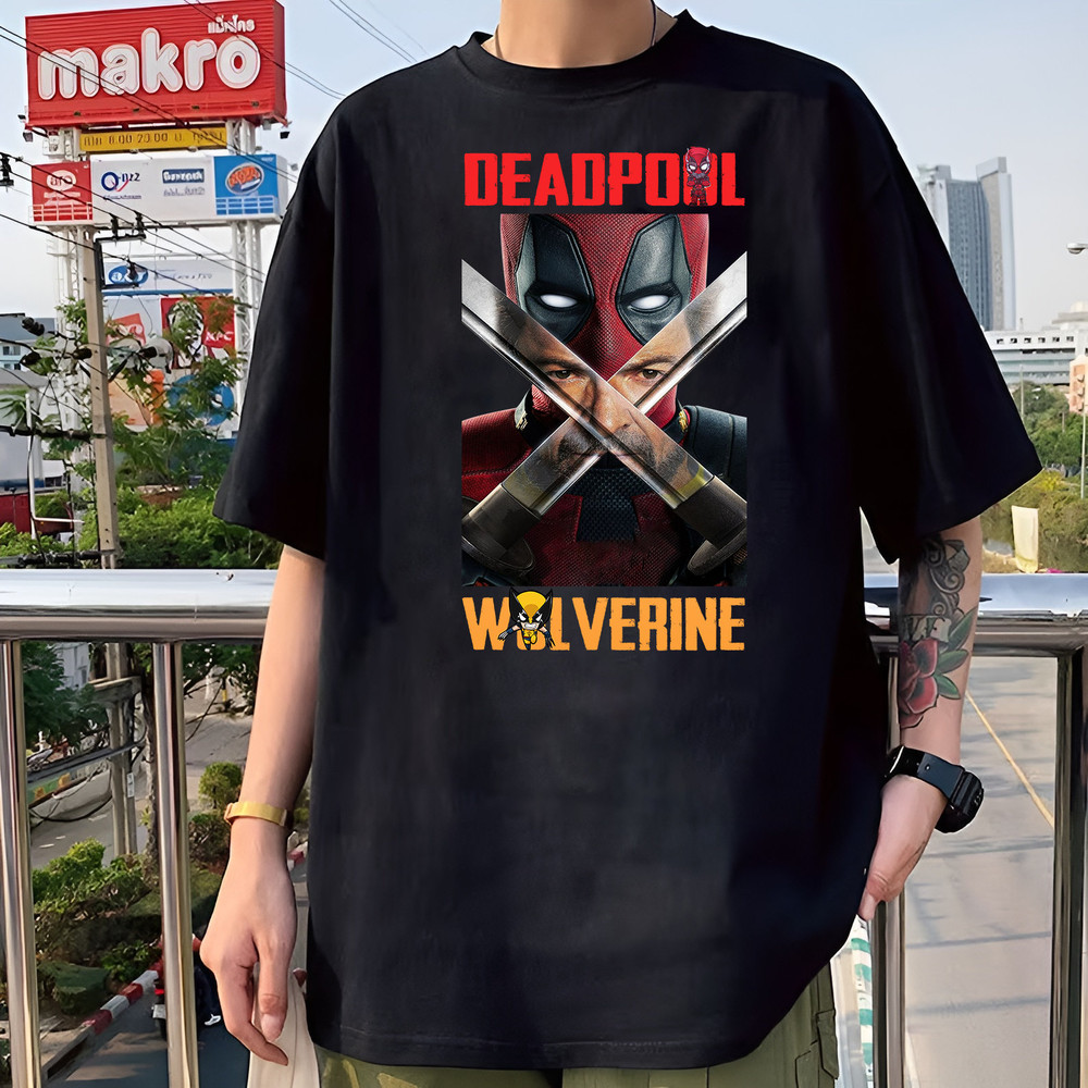 Deadpool and Wolverine Tshirt Deadpool 3 Movie Shirt Deadpool Wolverine Hugh Jackman Deadpool and Wolverine Tee Wolverine.jpg