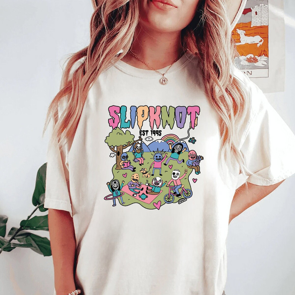 Slipknot T-Shirt Heavy Metal Shirt Metal Tee Gift Punk Heavy Metal Clothing Slipknot clothing Cute Unisex Cute Metal.jpg