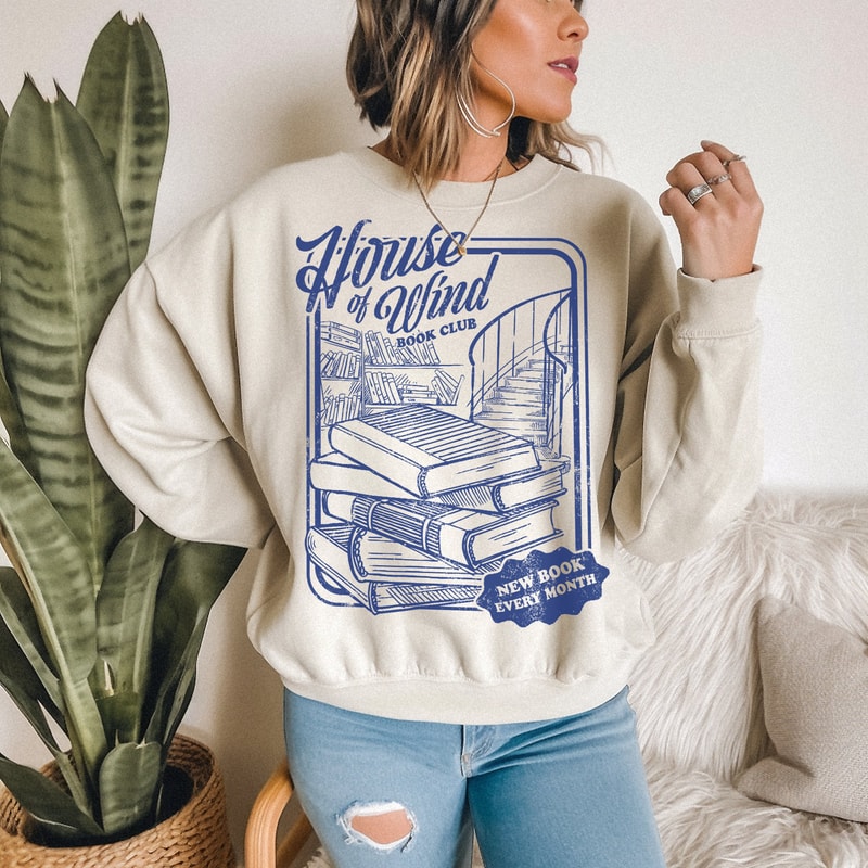 ACOTAR House Of Wind Book Club Sweashirt Night Court Velaris House Of Wind Library SJM Licensed Merch Feyre Archeron Nesta Bookish Gift.jpg