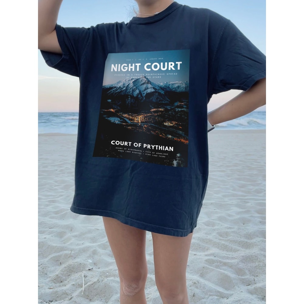 ACOTAR Night Court Velaris Magazine Shirt - A Court of Thorns Rhysand Feyre Cassian City of Starlight Minimal Sarah J Maas Licensed Shirt.jpg