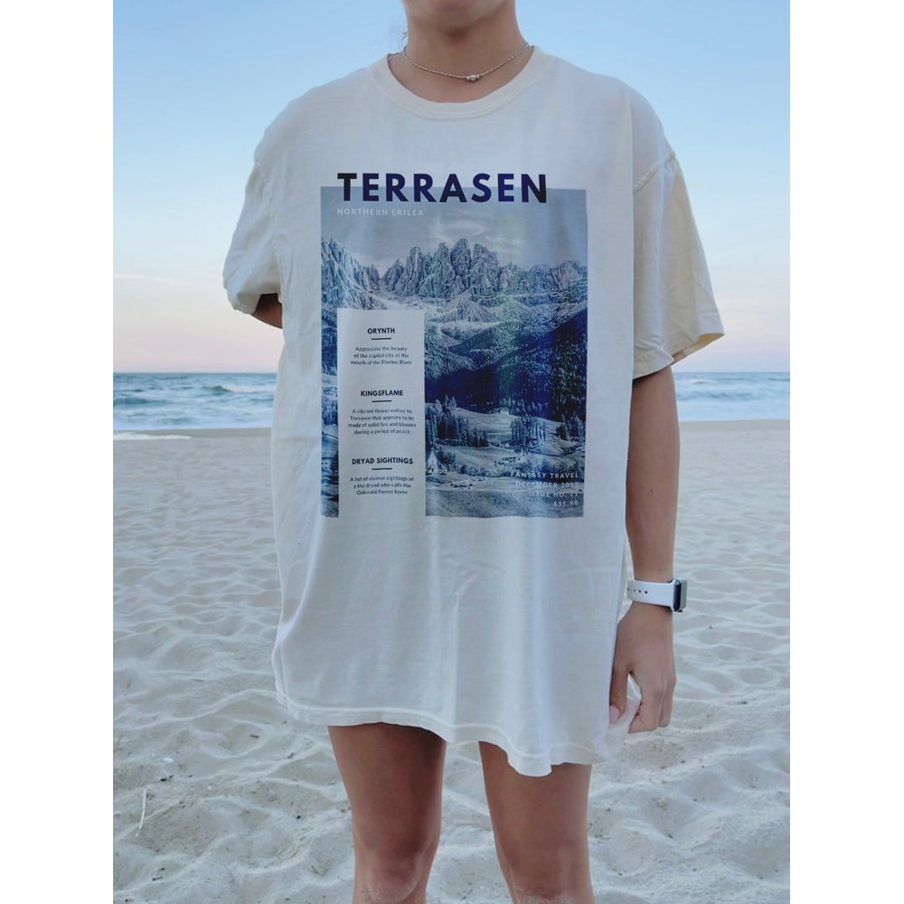 Terrasen Throne Of Glass Erilea T-Shirt - Sarah J Maas Licensed Merch TOG Crescent City Aelin Galathynius ACOTAR CC Bookish Shirt Mature.jpg