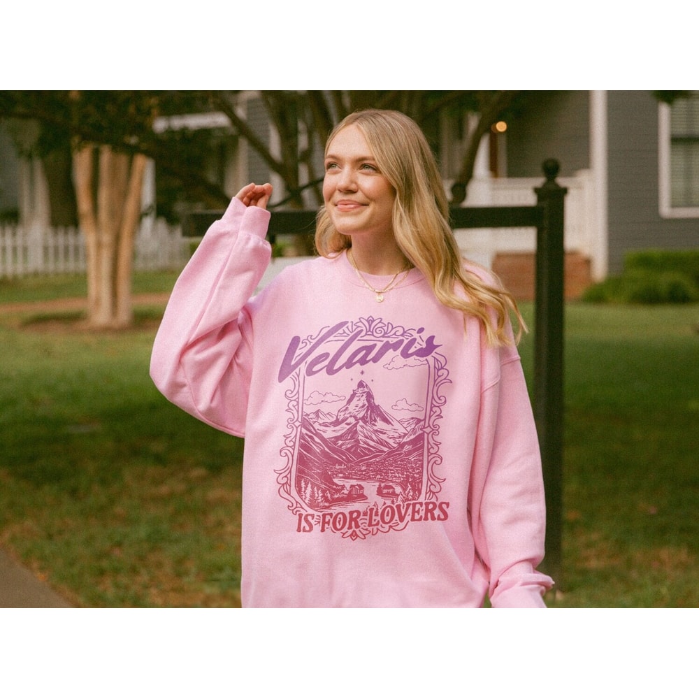 Velaris Is For Lovers Sweatshirt ACOTAR Night Court Of Dreams Rhysand Feyre Cassian Nesta Licensed SJM Universe Merch Crescent City Gift.jpg