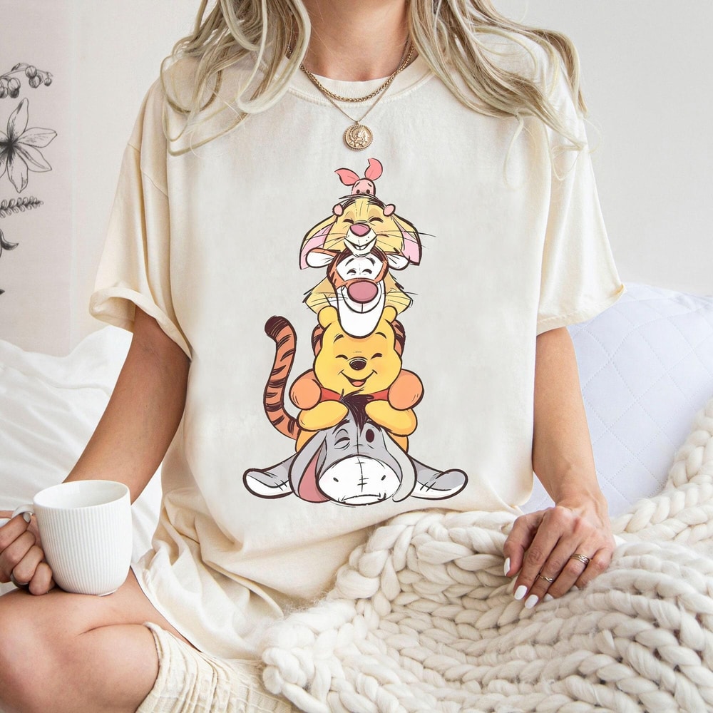 Retro Disney Winnie The Pooh Shirt, Pooh Group Tigger Piglet Eeyore T-shirt, Comfort Colors Tee, Funny Magic Kingdom, Disney Family Trip.jpg