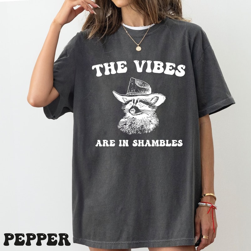 The Vibes Are In Shambles Shirt, Funny Meme Shirt, Funny Sarcastic Tee For Girl, Mental Health Crewneck Shirt - DREAM741.jpg