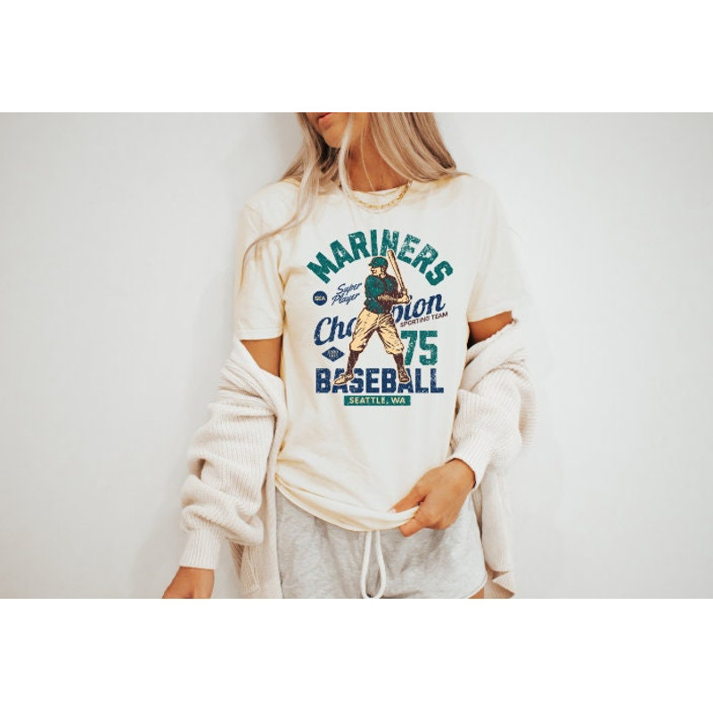 Baseball, GO MARINERS,  Seattle, Vintage Baseball, Baseball shirt,  Ballpark Nights, Mariners, Preppy Seattle, Mariners shirt, Seattle tee,.jpg