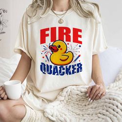 funny fourth of july shirt, funny silly rubber duck shirt, independence day shirt, usa firecracker shirt, patriotic tshi
