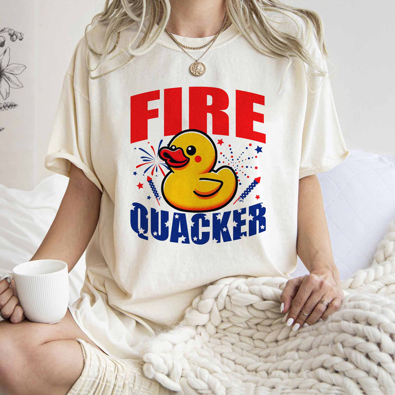 Funny Fourth Of July Shirt, Funny Silly Rubber duck Shirt, Independence Day Tee, USA Firecracker Shirt, Patriotic Tshirt, Firequacker Shirt.jpg