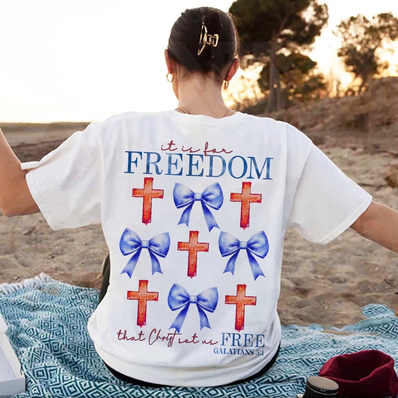 Patriotic Christian Coquette Shirt, Lord Spirit 4th of July Shirt, Freedom Bible Verse Shirt, 4th Of July Christian Tee, America Girl Shirt.jpg