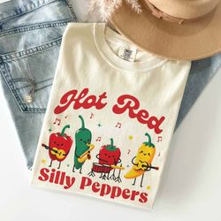 red hot silly peppers shirt, trending unisex shirt, shirt, cute parody shirt, unique shirt, gift, cute chilli music band