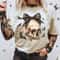 Coquette Skeleton Halloween Shirt - Retro Skull Tee, Cute Skeleton Shirt, Trendy Halloween Top, Bat Lover Gift, Girly Halloween outfit.jpg