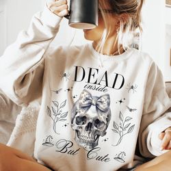 funny sarcastic skeleton halloween sweatshirt girly halloween shirt, happy halloween tee, coquette women halloween gif