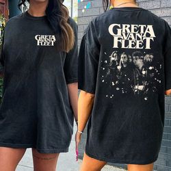2 sides greta van fleet rock band music, greta van fleet music shirt, starcatcher world tour 2024, greta van fleet homag