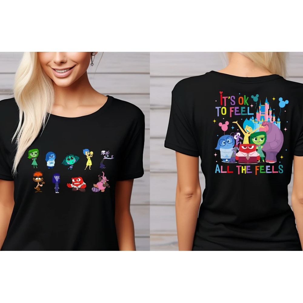 Disney Inside Out It's Okay To Feel All The Feels Shirt, Mental Health shirt, Inclusion Shirt, Speech Therapy Shirt, BCBA Shirt, Para Shirt.png