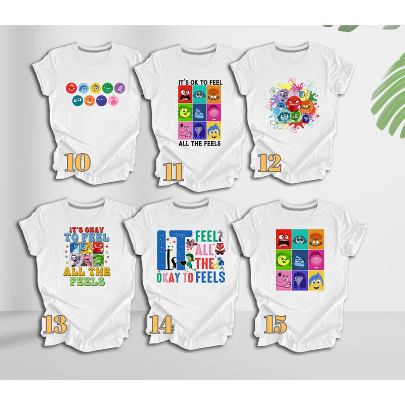 Inside Out The Emos Tour Shirt, Funny Character Cartoon Movie, Joy Disgust Fear Sadness Anger Tee, All The Feels Tour Shirt, Inside Out Shirt.png