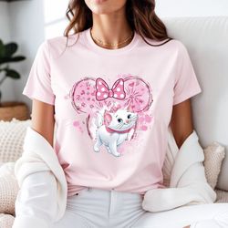 minnie bow cat shirt, cat lover shirt, marie cat shirt, magic kingdom shirt, girls trip shirt, disneyland trip shirt, gi