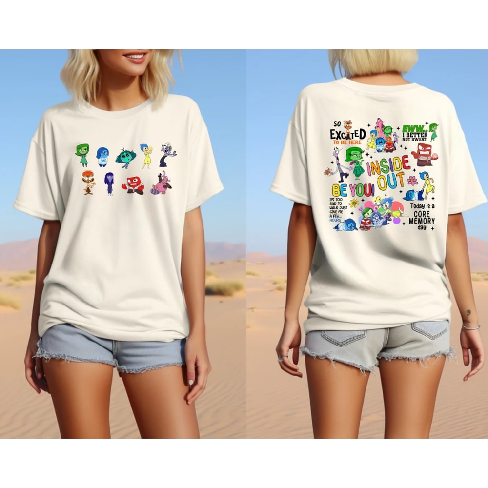 Two Sided Disney Inside Out It's Okay To Feel All The Feels Shirt, Mental Health shirt, Inclusion Shirt, Speech Therapy Shirt.png