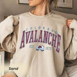 vintage colorado avalanche sweatshirt, avalanche tee, hockey